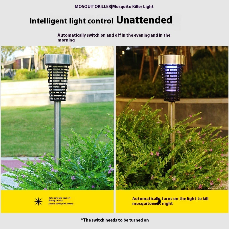 Solar Mosquito Lamp Outdoor Home Waterproof Garden LED Light