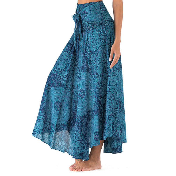 Ladies Fashion Two-Wear Swing Boho Skirt