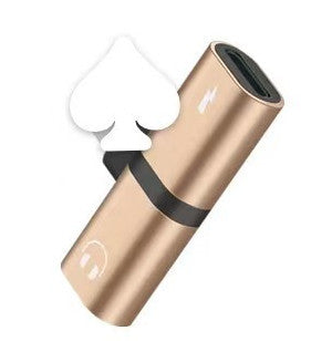 Compatible with Apple , Suitable For Apple Adapter, Headset, Listening To Songs And Charging Two-in-one Audio Adapter Straight Plug-in One-to-two Converter