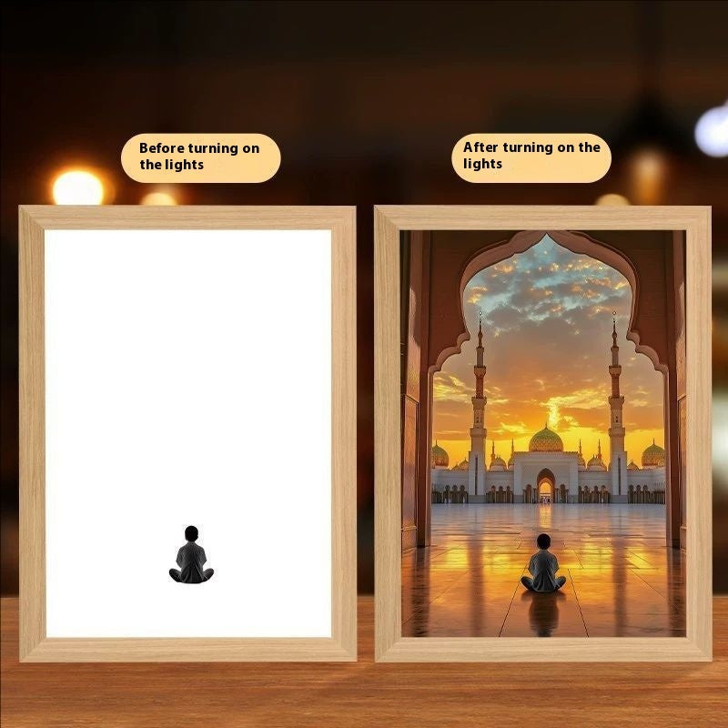 Cross Redemption Garden Sea Home Light Painting