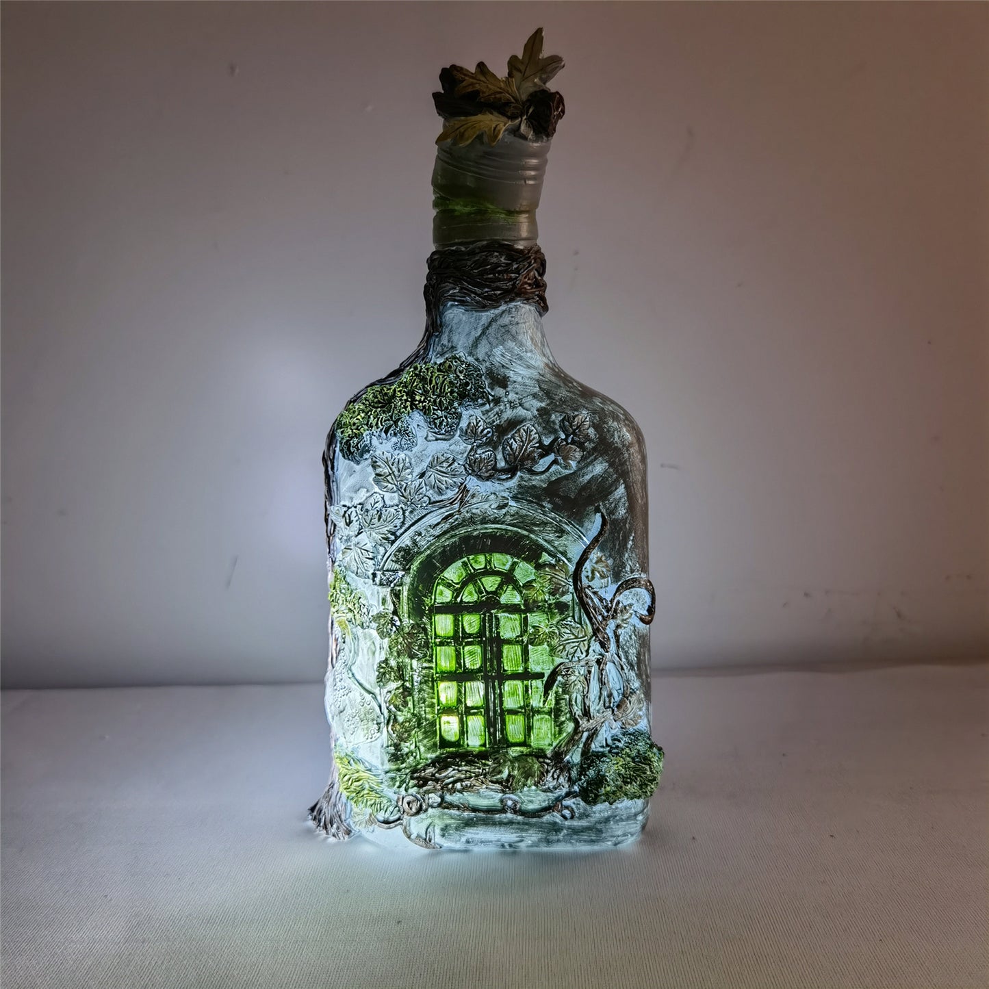 Luminous Wine Bottle Home Garden Decoration Resin Crafts