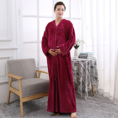 Casual Ladies Thick Pajamas Flannel Home Wear
