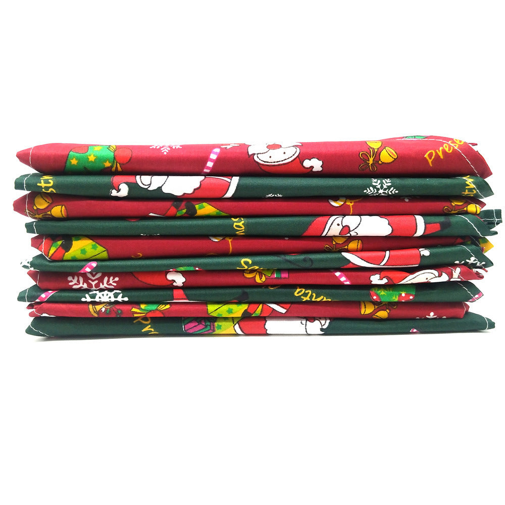 Christmas Pet Supplies Triangle Scarf Saliva Towel