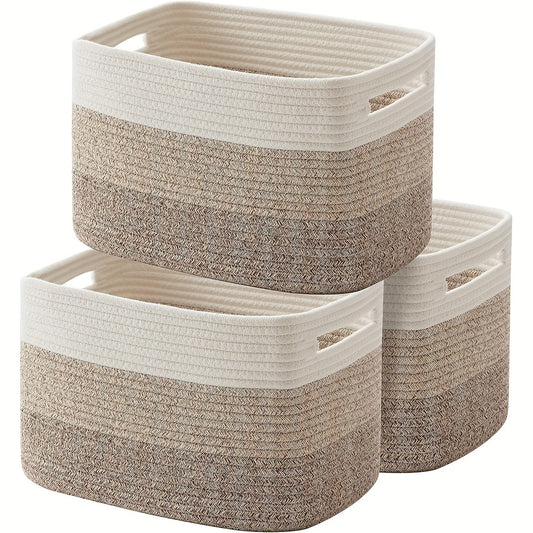 Rectangular Square Hollow Woven Storage Basket
